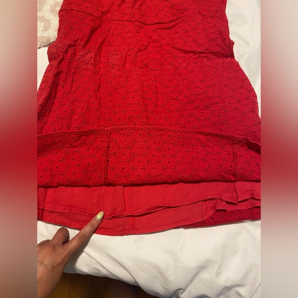 Worn once! Flirty Red Hot Mini Dress - Picture 9 of 9